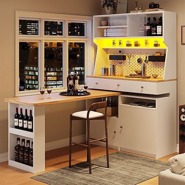 MODFU Hochschrank Küchenbuffet,Snackschrank,Tischschrank,Schreibtisch (mit günstig online kaufen