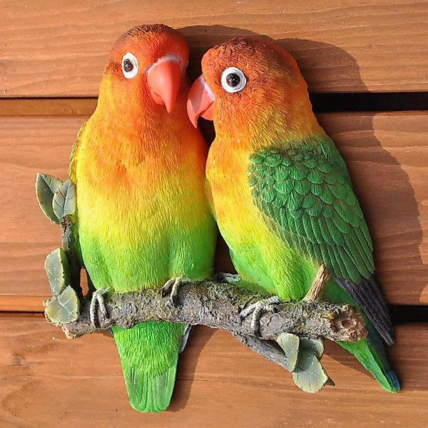 dazikemo Gartenfigur Dekofigur Wandfigur Lovebirds Vögel günstig online kaufen