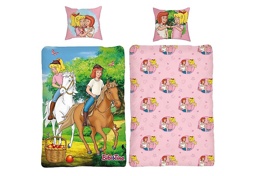 BERONAGE Wendebettwäsche Bibi und Tina Pferde Bettwäsche Linon / Renforcé, günstig online kaufen