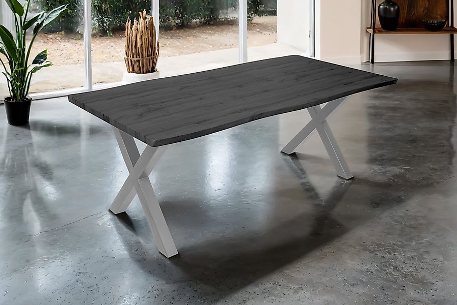 SAM® Esstisch Thori, verschiedene Holz-Optiken, X-Metallgestell, günstig online kaufen