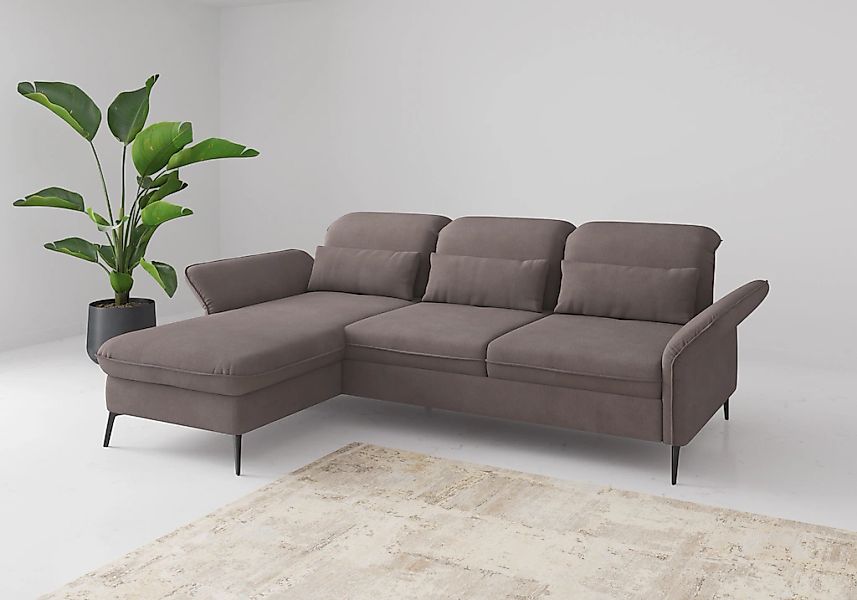 sit&more Ecksofa "Emely", mit Sitztiefenverstellung optional mit Bettfunkti günstig online kaufen