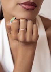 Hey Happiness Fingerring Glimmer, Zirkonia Bandring günstig online kaufen