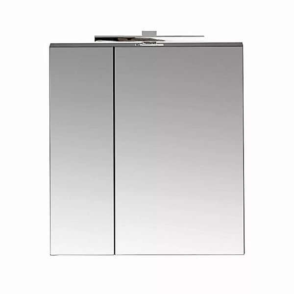 Spiegelschrank 60cm, LED-Beleuchtung, matt schwarz PUEBLA-56-BLACK günstig online kaufen