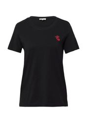 s.Oliver Kurzarmshirt T-Shirt Jersey-T-Shirt mit Stickerei günstig online kaufen