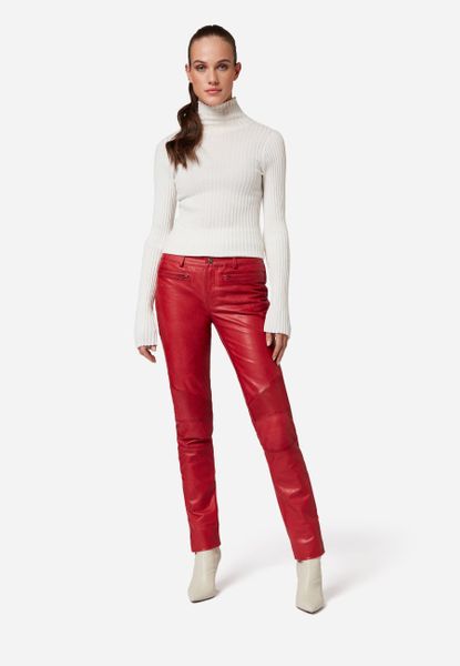 RICANO Lederhose Donna Lederhose mit Biker-Elementen günstig online kaufen