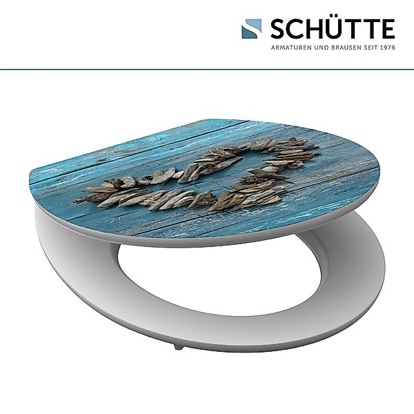 Schütte WC-Sitz "Shell Heart", High Gloss mit MDF Holzkern, mit Absenkautom günstig online kaufen