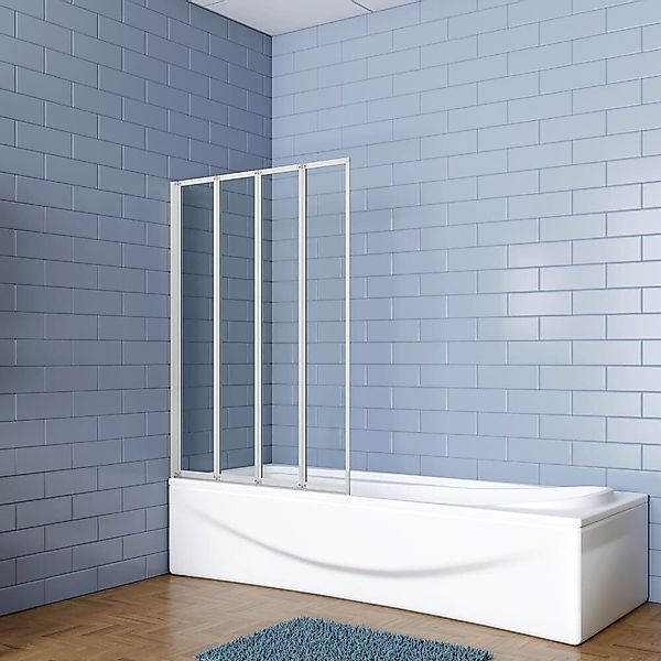 duschspa Badewannenaufsatz 4mm ESG 4-teilige Duschwand günstig online kaufen