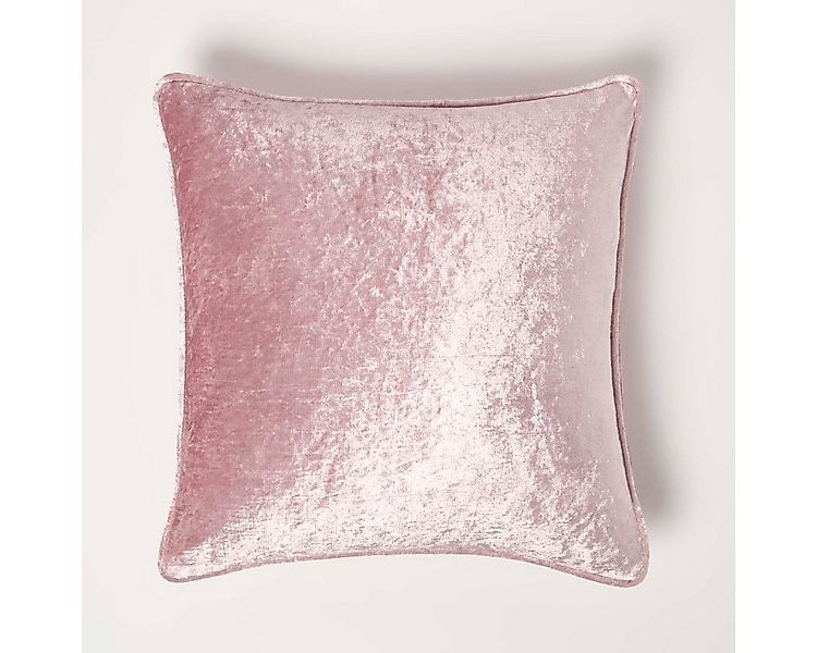 Homescapes Kissenhülle Pannesamt Zierkissenbezug in Rosa, 60 x 60 cm günstig online kaufen