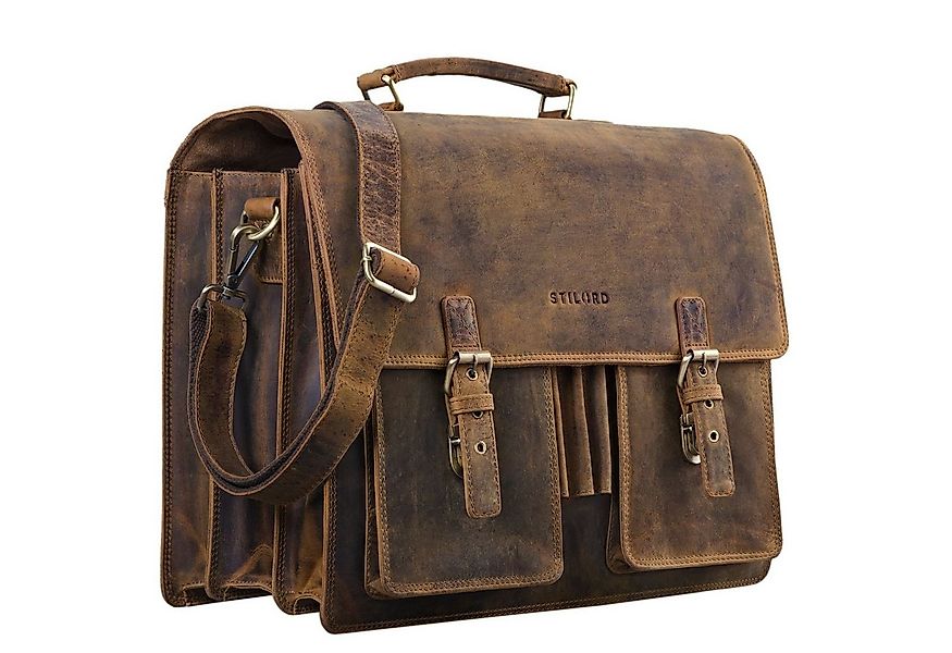 STILORD Aktentasche "Anton" Aktentasche Leder XL günstig online kaufen