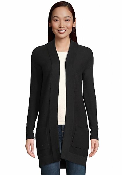 TOM TAILOR Longstrickjacke, aus Rippstrick mit aufgesetzten Taschen günstig online kaufen