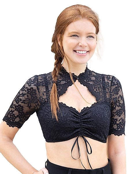 Nina Von C. Dirndlbluse Dirndlbluse halbarm günstig online kaufen