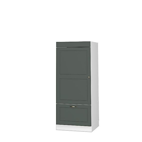 Vicco Mikrowellenumbauschrank Fame-Line, Grün-Gold Landhaus/Weiß, 60 günstig online kaufen