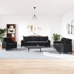 vidaXL Sofa 3-tlg. Sofagarnitur mit Kissen günstig online kaufen