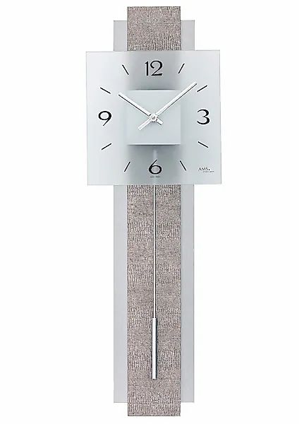 AMS Pendelwanduhr »7322«, Quarzuhr,Holzgehäuse,Esszimmer,Wohnzimmer günstig online kaufen