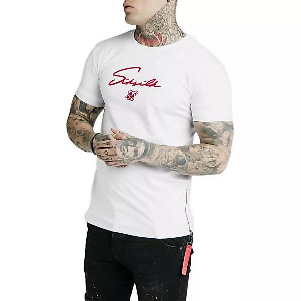Siksilk Signature Flock Kurzärmeliges T-shirt L White günstig online kaufen