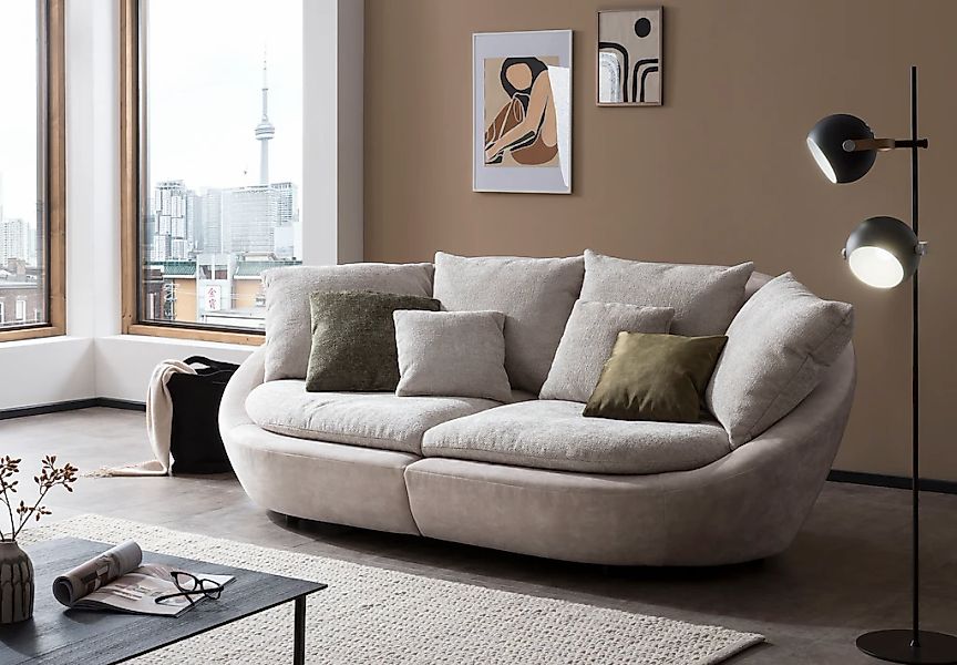 TRENDMANUFAKTUR Big-Sofa "Maui, inklusive 4 Rückenkissen und 2 Zierkissen, günstig online kaufen