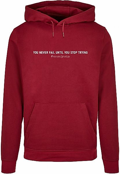 Merchcode Kapuzensweatshirt "Merchcode Herren Never Give Up Basic Hoody", ( günstig online kaufen