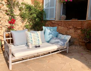 H.O.C.K. Dekokissen "Lino" Outdoor geeiget, Wendekissenhülle mit Füllung, 1 günstig online kaufen