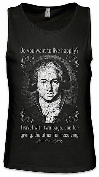 Urban Backwoods Tanktop Goethe To Live Happily Ärmelloses T-Shirt Johann Wo günstig online kaufen