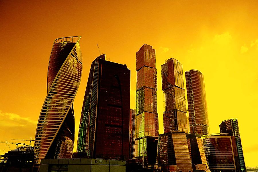 queence Acrylglasbild »Stadt« Elemente der Architektur   Gebäude   Skyline günstig online kaufen