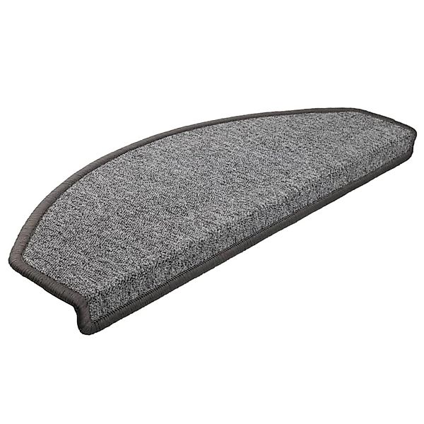 vidaXL Stufenmatten 10 Stk 65x24x4 cm Dunkelgrau Halbrund Groß 149753 günstig online kaufen