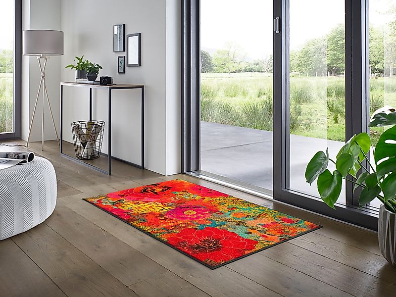 wash+dry by Kleen-Tex Teppich Flowerchains, rechteckig günstig online kaufen