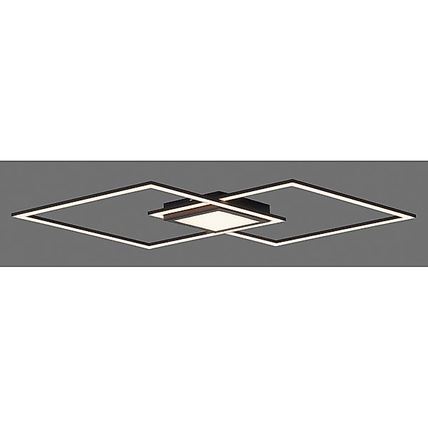 Just Light. LED-Deckenleuchte Asmin Schwarz 106 x 37 cm günstig online kaufen