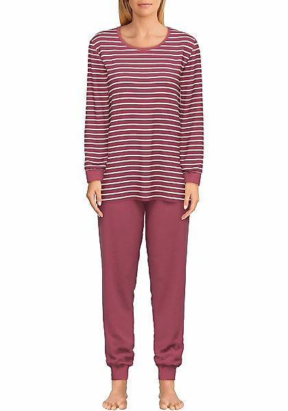 GÖTZBURG Pyjama "Herbstblüte", (2 tlg.), Langarm, Rundhalsausschnitt, Reine günstig online kaufen