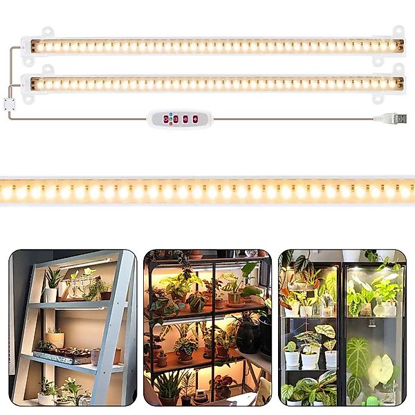 Jibenhome Pflanzenlampe 30/50cm 1 Tows 1/2/3/4 günstig online kaufen