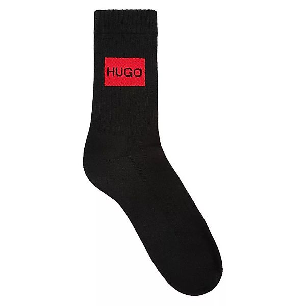 Hugo Rib Label Qs Socken 2 Paare EU 43-46 Black günstig online kaufen