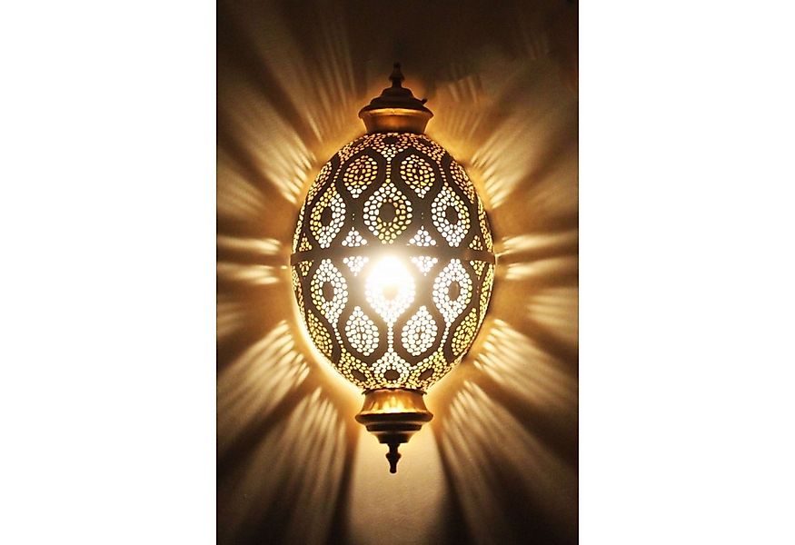 Marrakesch Orient & Mediterran Interior Wandleuchte Wandlampe Afzal Metall günstig online kaufen