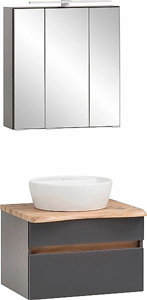 welltime Badmöbel-Set "Lienz" Spiegelschrank und Waschtisch, 2 Stk. tlg. günstig online kaufen
