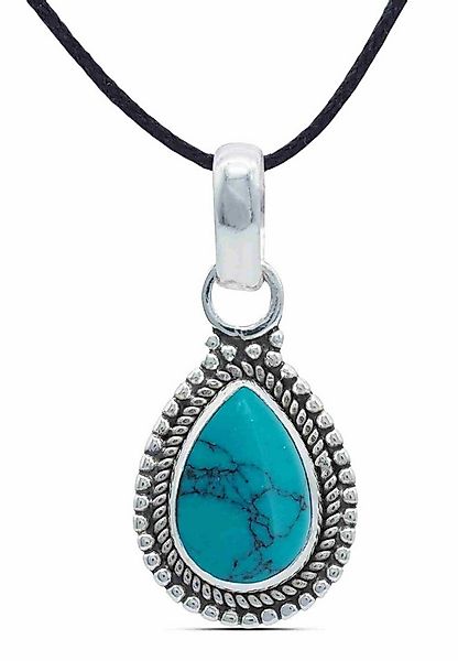 mantraroma Kettenanhänger NILA Tropfen aus 925 Silber mit Türkis (Kettenanh günstig online kaufen