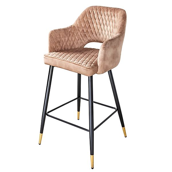 riess-ambiente Barhocker PARIS greige / schwarz-gold günstig online kaufen