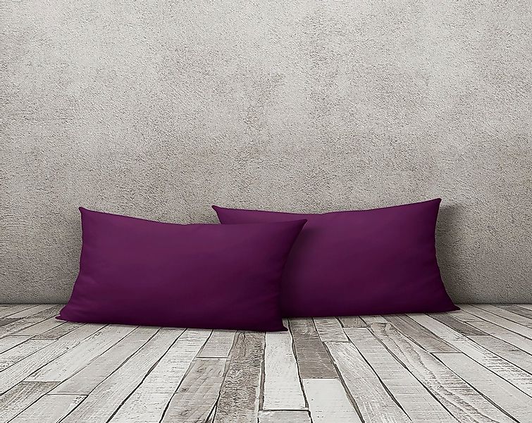 One Home Kissenbezüge Uni Mikrofaser, (2 günstig online kaufen