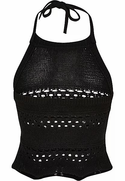 URBAN CLASSICS Muskelshirt "Urban Classics Damen Ladies Short Crochet Knit günstig online kaufen