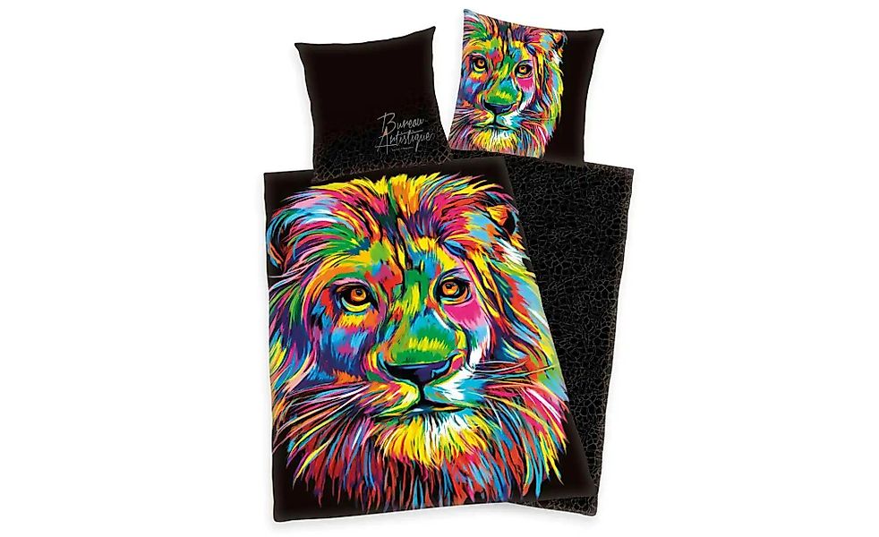Wendebettwäsche Löwe, Satin, 2 teilig, mit günstig online kaufen