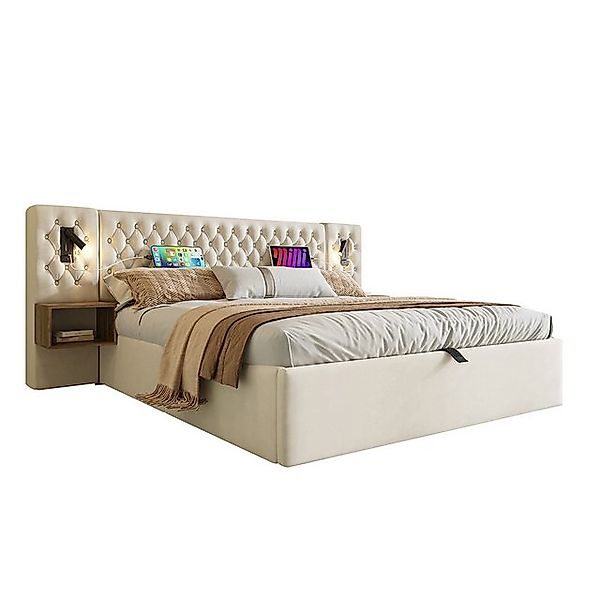 Sweiko Polsterbett Polsterbett ettanlage Schlafzimmer Komplett Set (Hydraul günstig online kaufen