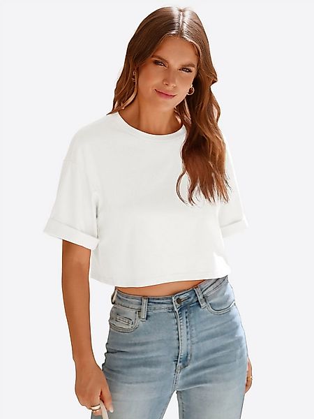 Imily Bela T-Shirt Damen bauchfreie Kurzbluse (Packung, 1-tlg., 1per-Pack) günstig online kaufen