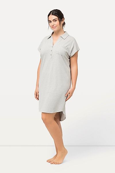 Ulla Popken Nachthemd Nachthemd oversized Hemdkragen günstig online kaufen