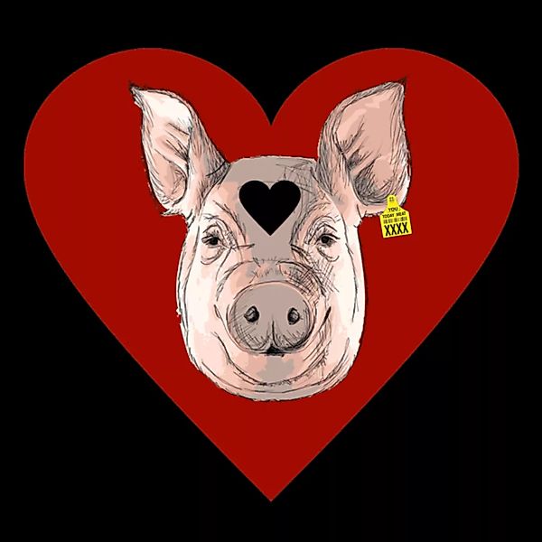Piggy Love - Männerhoodie Aus Bio-baumwolle günstig online kaufen