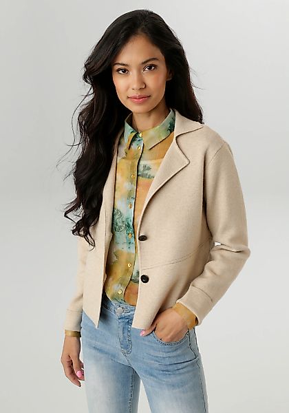 Aniston SELECTED Kurzblazer, mit dekorativer Teilungsnaht - NEUE KOLLEKTION günstig online kaufen
