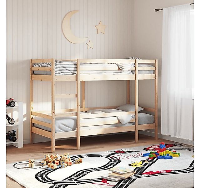vidaXL Bettgestell Etagenbett 90x200 cm Massivholz Kiefer Bett Bettgestell günstig online kaufen
