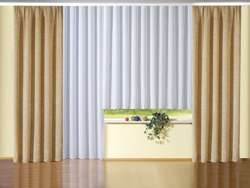 Wirth Vorhang "Warnow" Kräuselband 1 Stk. tlg. 270 g/m2 günstig online kaufen