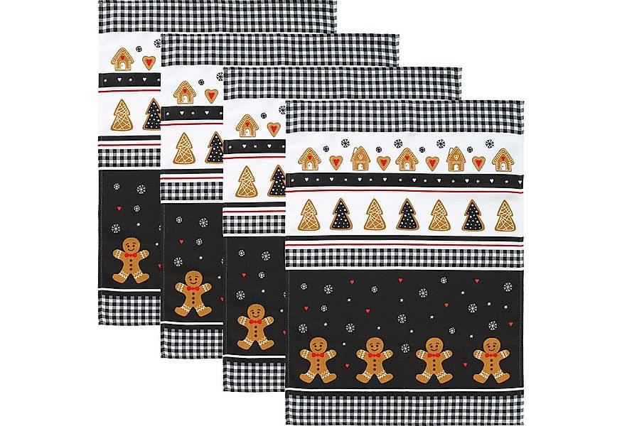 Erwin Müller Geschirrtuch Geschirrtuch 4er-Pack, Baumwolle Motiv günstig online kaufen