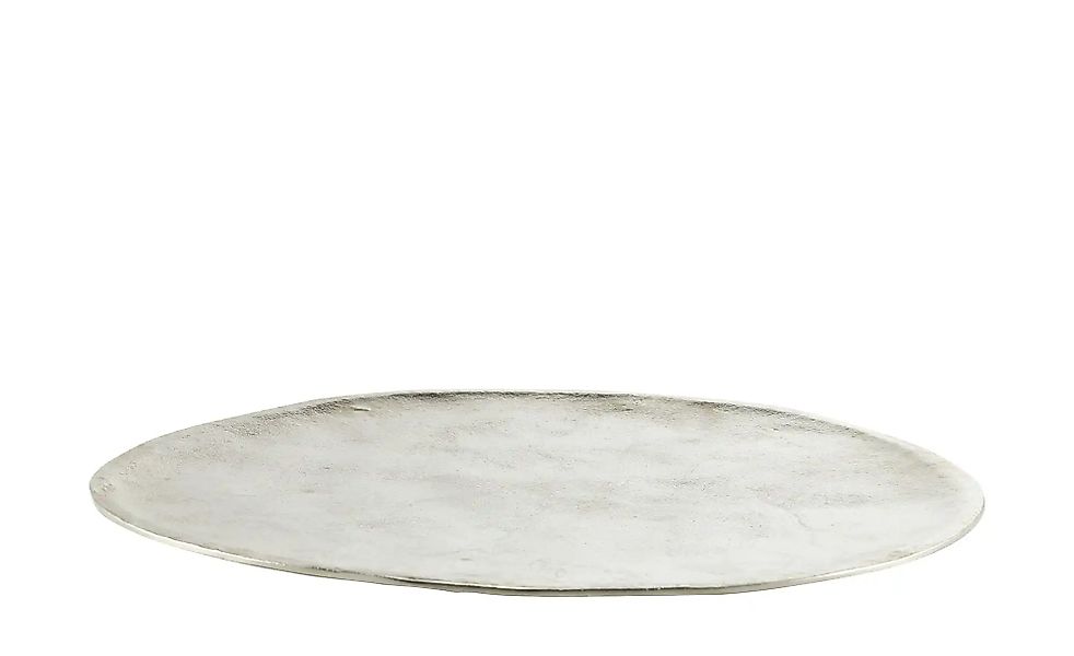 HOME STORY Deko Teller   ¦ silber ¦ Aluminium ¦ Maße (cm): H: 2  Ø: 43 Acce günstig online kaufen