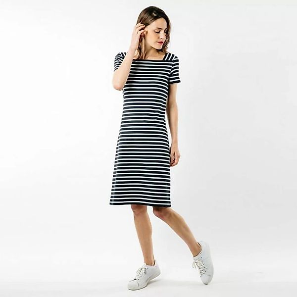 Saint James Shirtkleid 5527 Damen Kleid mit Streifen und eckigem Ausschnitt günstig online kaufen