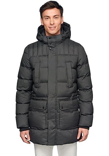 Geox Langjacke SANFORD in melierter Optik, 4 Taschen, Kapuze, modische Step günstig online kaufen