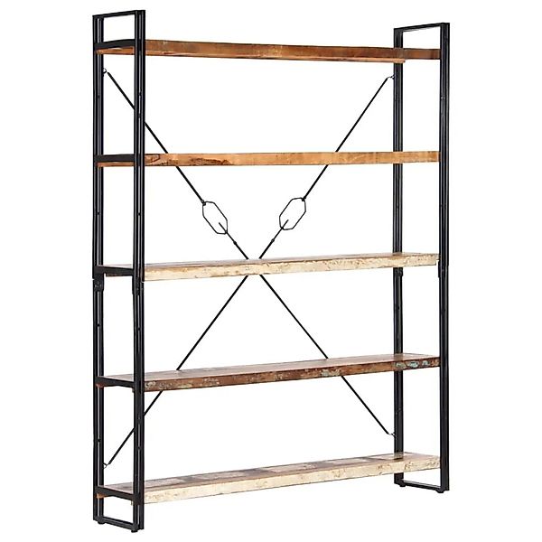 vidaXL Bücherregal 5 Fächer 140x30x180 cm Altholz Massiv 286583 günstig online kaufen