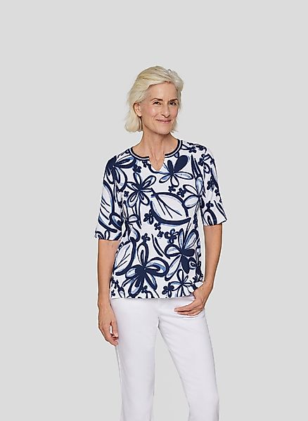 Rabe Rundhalsshirt mit floralem Muster günstig online kaufen